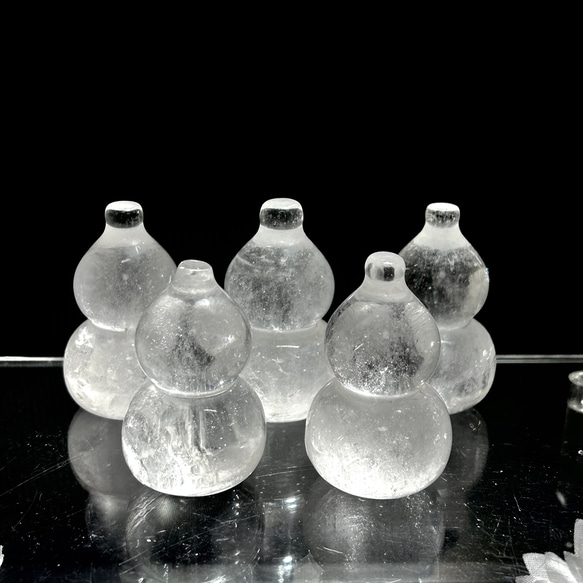 縁起物～ ヒマラヤ水晶 ひょうたん（瓢箪) 原石 50mm 1個