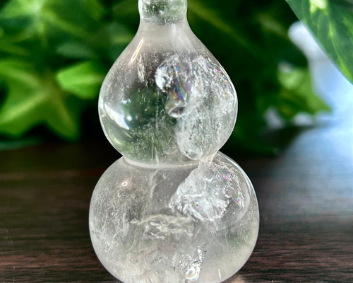 縁起物～ ヒマラヤ水晶 ひょうたん（瓢箪) 原石 50mm 1個 天然石