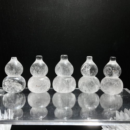 縁起物～ ヒマラヤ水晶 ひょうたん（瓢箪) 原石 50mm 1個 天然石