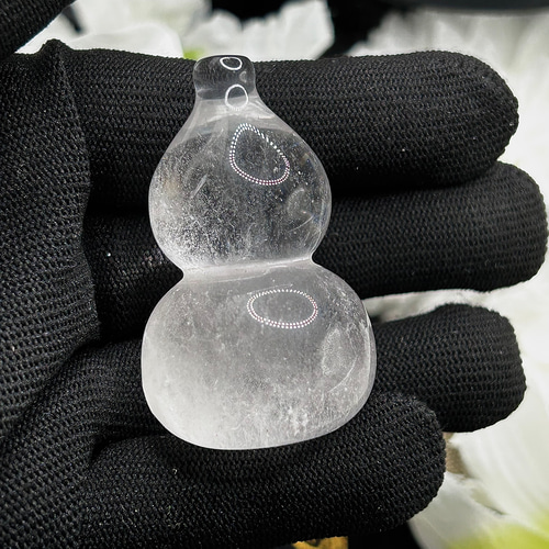 縁起物～ ヒマラヤ水晶 ひょうたん（瓢箪) 原石 50mm 1個 天然石