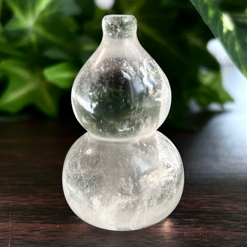 縁起物～ ヒマラヤ水晶 ひょうたん（瓢箪) 原石 50mm 1個 天然石