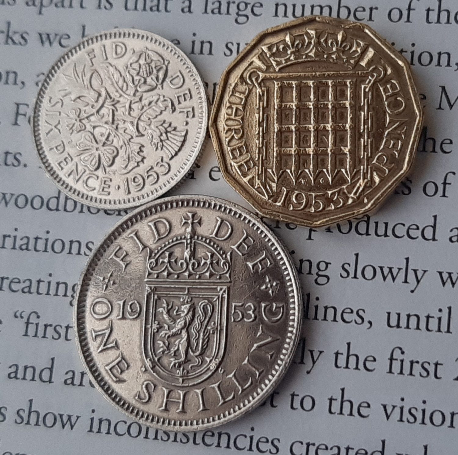 3ペン 英国 3ペニーコイン 100個セットイギリス 1953年~1967年