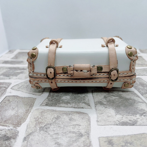 受注製作】本革1/6ドール用ミニチュアクラッシックトランク