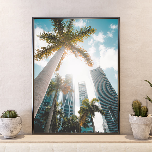 海洋熱帶海灘棕櫚樹/室內海報外國藝術套裝 2/5103 第3張的照片