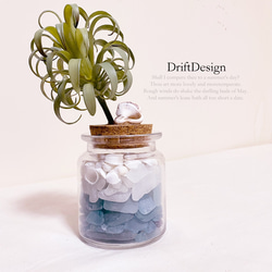 DriftDesign〜 流木とシーグラスの瓶詰めのお洒落なインテリアセット