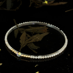 輕奢風粉澳寶14K包金 GF Swarovski 配珠水晶手鍊 ( Pink Opal Bracelet ) 第2張的照片