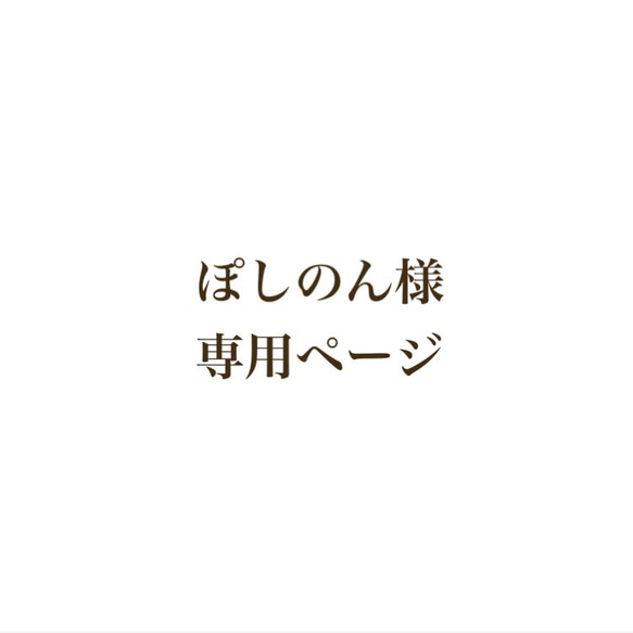 ぽしのん様　専用ページ 1枚目の画像