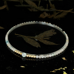 輕奢風摩根石14K包金 GF Swarovski 配珠水晶手鍊 ( Morganite Bracelet ) 第5張的照片