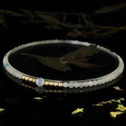 輕奢風摩根石14K包金 GF Swarovski 配珠水晶手鍊 ( Morganite Bracelet ) 第7張的照片