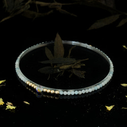 輕奢風海藍寶14K包金 GF Swarovski 配珠水晶手鍊 ( Aquamarine Bracelet ) 第4張的照片