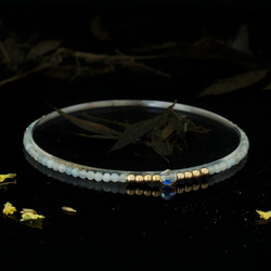 輕奢風海藍寶14K包金 GF Swarovski 配珠水晶手鍊 ( Aquamarine Bracelet ) 第1張的照片