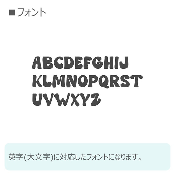 お名前ステッカーFA(文字高:2～4.5cm、全10色) / ベビー キッズ ラベル シール 出産祝い 内祝い ギフト 2枚目の画像