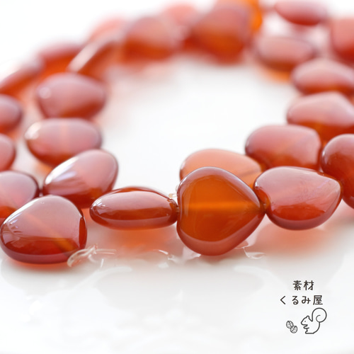 PS-0180 天然石 レッドアゲート(赤瑪瑙) 縦穴ハート 13~14mm PS-0180 天然石 レッドアゲート(赤瑪瑙) 縦穴ハート 13~14mm