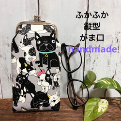 専用　ハンドメイド　パピヨン　猫　バッグ　タバコポーチ　ミニバッグ 1199．可愛い ねこ猫ネコ柄 ランチバッグ お散歩バッグ