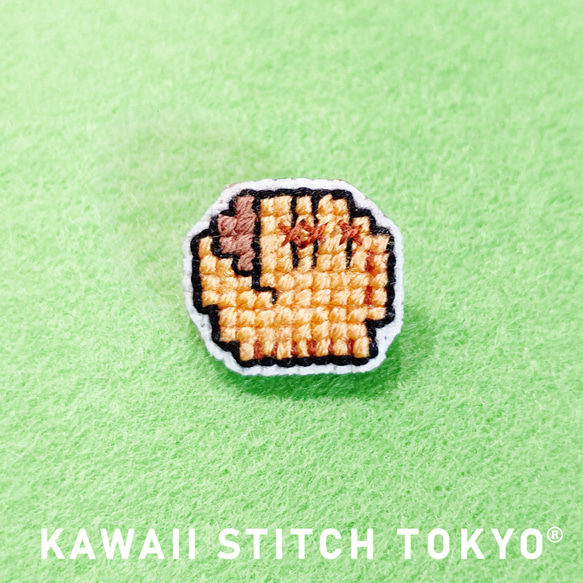 野球のグローブ【ブローチ】バッチ バッジ 甲子園 部活 WBC 刺繍
