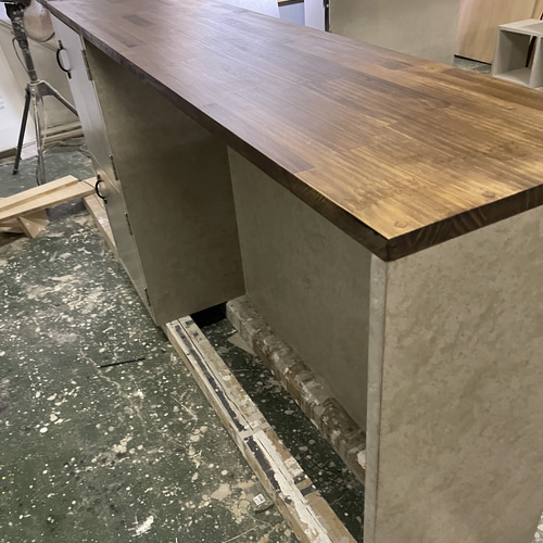 カウンター 石っぽいカウンター レジカウンター レジ台 机・デスク