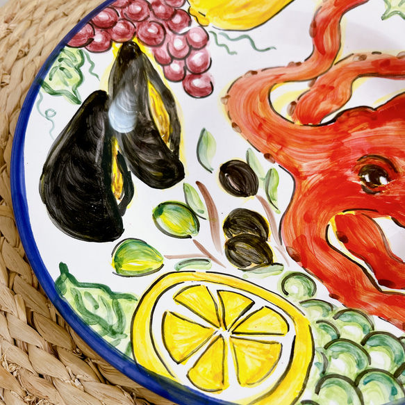 イタリアの市場をイメージしたパスタ皿 5枚目の画像