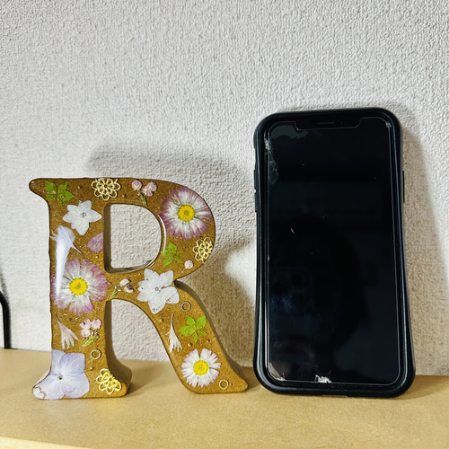 アルファベットオブジェ R アルファベットインテリア 立体