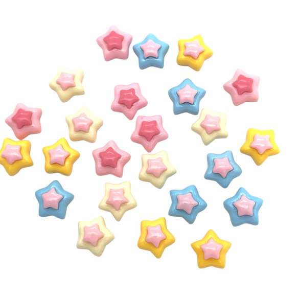 【専用】星の雑貨様 デコパーツ 星 スター カラフル ミニサイズ 6個 全4色 子供 キッズ