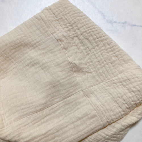 ぽこぽこダブルガーゼのふんわり無地スヌード A:ライト系4色