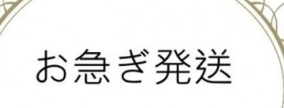 【お急ぎ便】営業日5日以内発送オプション（必ず商品と一緒に購入してください） 1枚目の画像