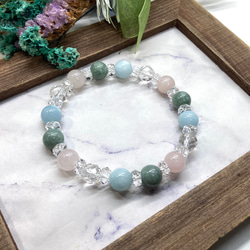 水晶 アメジスト シトリン ラブラドライト 浄化 天然石 ブレスレット