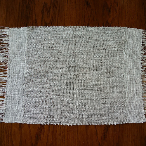 リネン生成り手織ティーマットC (ランチョンマット、生成り色の