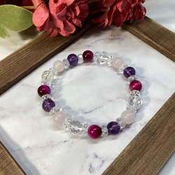 天然無処理 ウォーターメロン トルマリン ブレスレット 9mm-25.4g