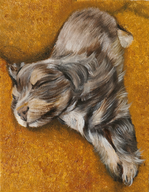 Sleeping dogs (07072023 油彩画) 3枚目の画像