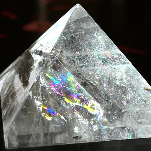 大宇宙との融合✨】レインボー ピラミッド 神聖幾何学 クリスタル 水晶