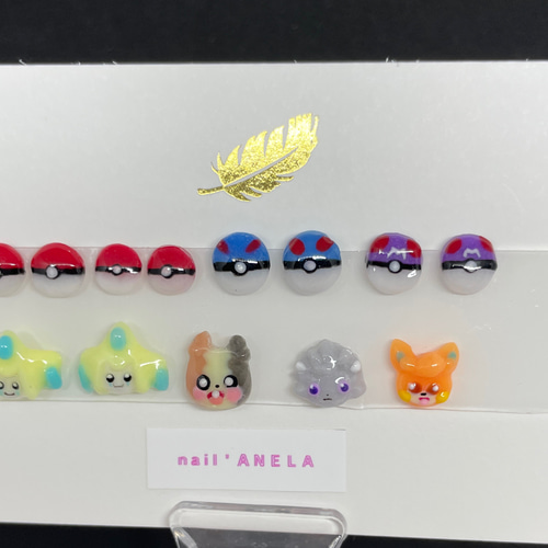 3Dパーツ ネイルパーツ ポケモン デコパーツ ANELA 通販