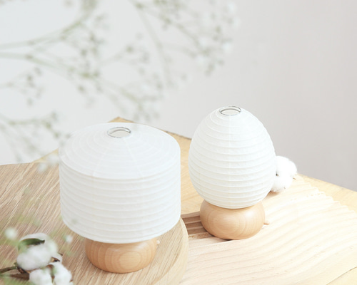 おかえり提灯 無地 ミニサイズ 豆cocolan スタンドライト・テーブル