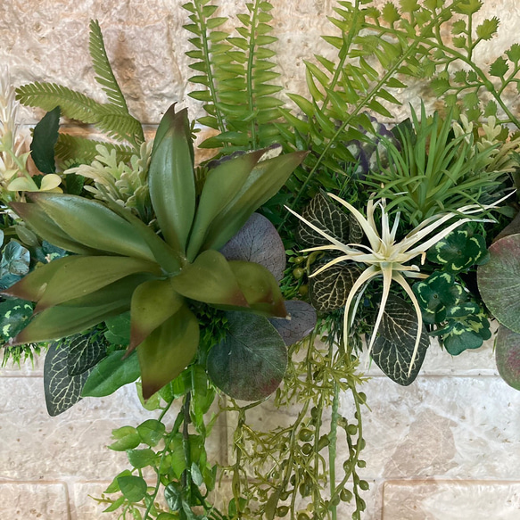 光触媒　人工観葉植物　ウォールグリーン　フェイクグリーン404105 5枚目の画像