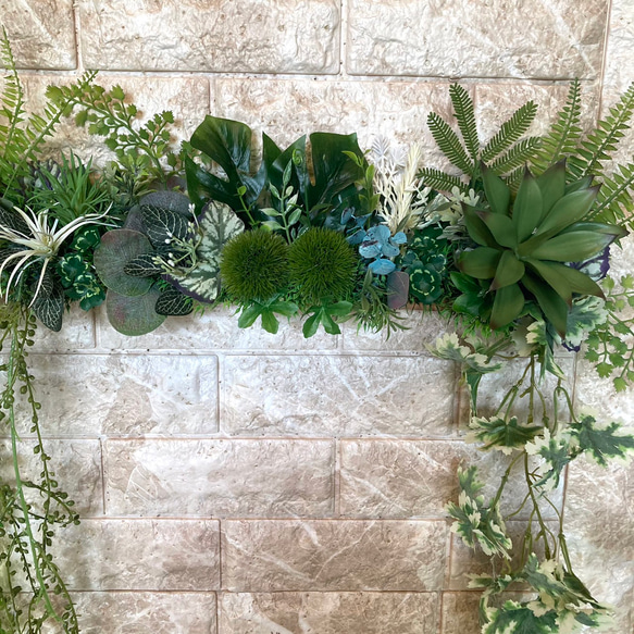 光触媒　人工観葉植物　ウォールグリーン　フェイクグリーン404105 4枚目の画像