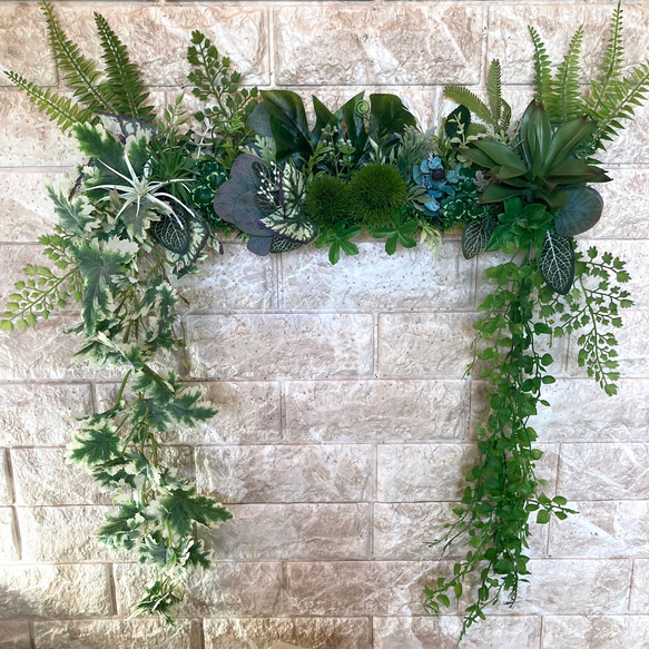 光触媒　人工観葉植物　ウォールグリーン　フェイクグリーン404105 8枚目の画像