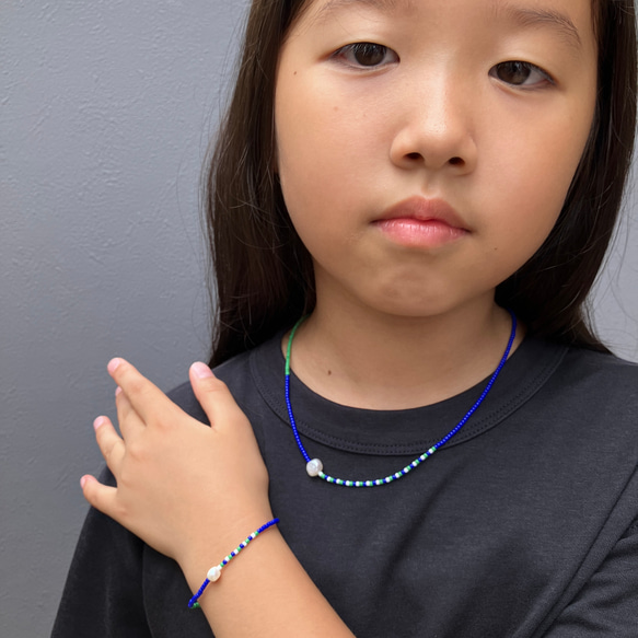 Verano/Freshwater Pearl x Beads Bracelet – 淡水パールxビーズブレスレット 4枚目の画像