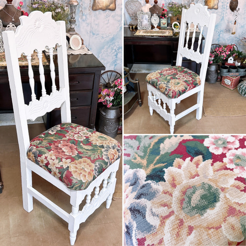 アンティーク商材 ② オールドウッド クッションチェア ウッドスツール 椅子 アンティーク商材 ② オールドウッド クッションチェア ウッド