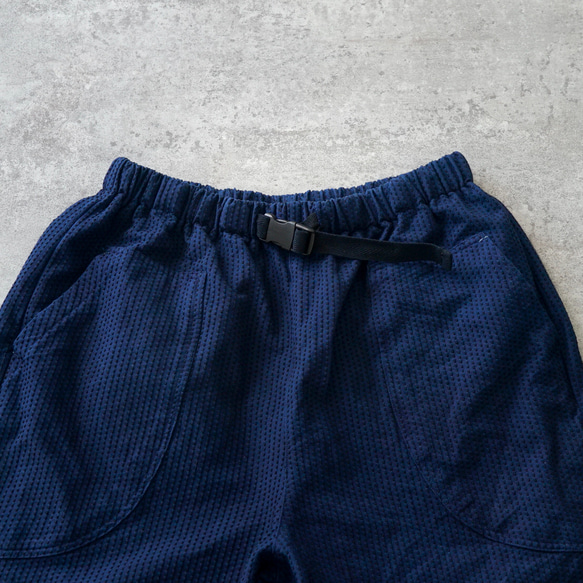 單刺子短褲/海軍藍/三河棉質刺子織 第6張的照片