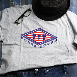 【2色展開】USA　neco3（ネコ）オリジナルTシャツ／杢グレー 5枚目の画像