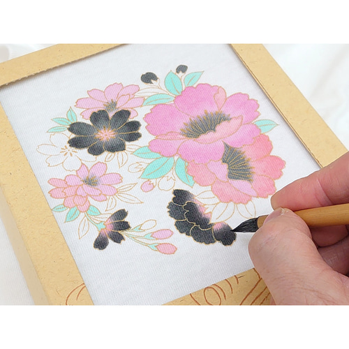 Tシャツの手描友禅体験キット 桜の丸 受注制作 Tシャツ 染工房正茂