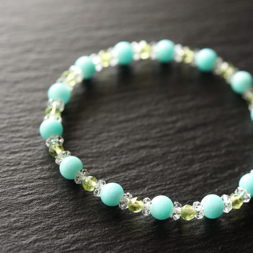 ★激安NEW★希望の石♢ホープストーン【希少♢ブラジル産アマゾナイトさざれ】❤️ 希望の石 行動の石 ストレス解消 柔軟性 天然石アクセサリー ブレス