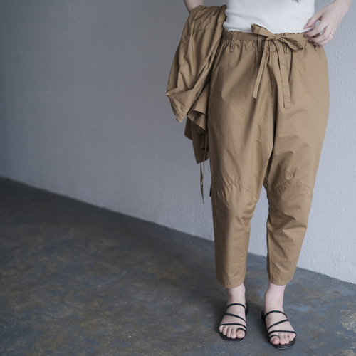 きるもの｜もんぺパンツ｜タイプライター｜ベージュ ［unisex