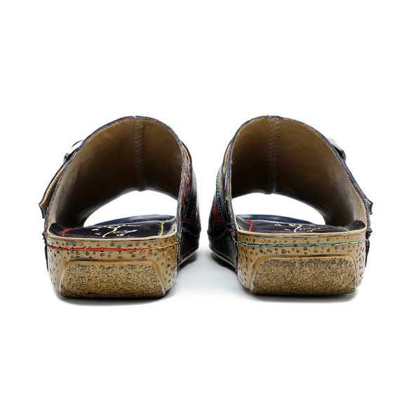 女式真皮鞋獨特鞋厚底涼鞋拖鞋 23 厘米-26 厘米 #765⭐免運費⭐ 第12張的照片