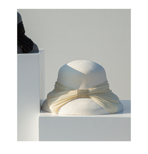 夏の麦わら帽子日よけ日焼け止めエレガントなヘップバーンスタイルフランスのビンテージ休暇旅行帽子の女性 12枚目の画像