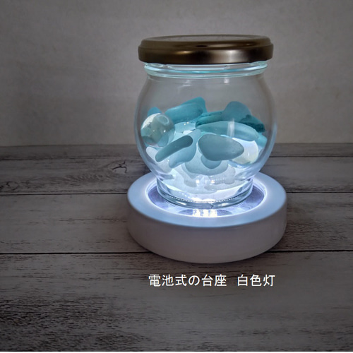 涼感ガラスオブジェ 選べる2つのカタチ シーグラス ブルー 文鎮