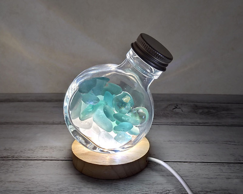 ブルーシーグラスオブジェ ３点セット ce1e4c243593476d521f673e9ee8d9