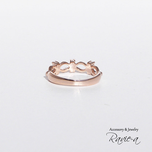 楽天市場】K18 テンダイヤモンド クロス リング 0.18ct 【H