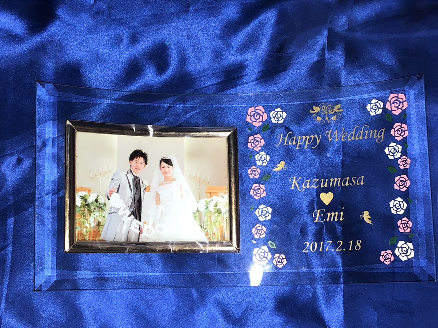 お名前彫刻入りフォトフレーム「結婚祝い」「出産祝い」「誕生祝い」「退職祝い」に