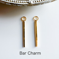 【ifumé】Bar charm （チャームのみ）サージカルステンレス 1枚目の画像