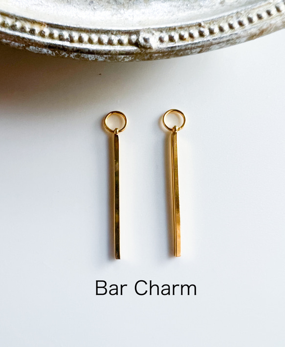 【ifumé】Bar charm （チャームのみ）サージカルステンレス 1枚目の画像